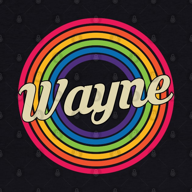 Wayne - Retro Rainbow Style by MaydenArt